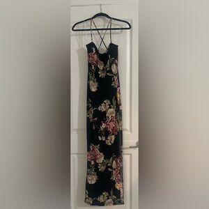 Windsor Black Floral Maxi Dress